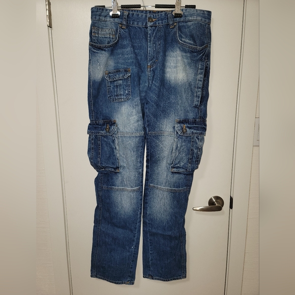 Zara Jeans - 9 Pocket Skinny Cargo Jeans - Picture 1 of 10